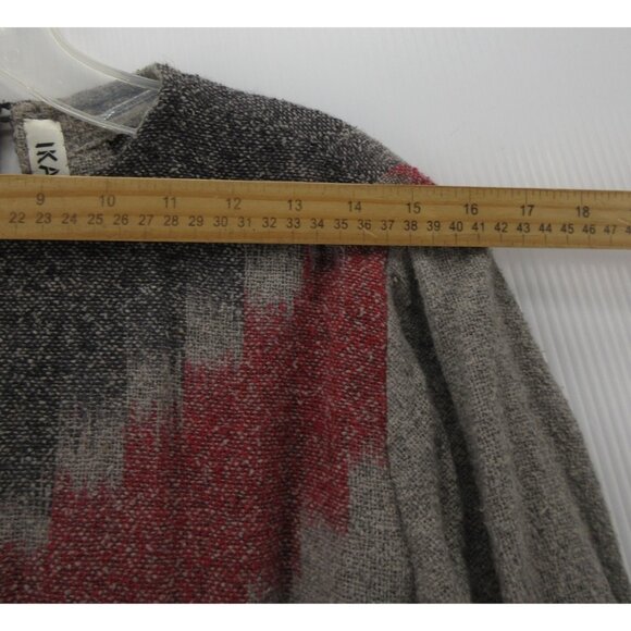 Ikat Sweater Medium Pullover Geometric Artsy Cutout Back Aztec * - Picture 7 of 11